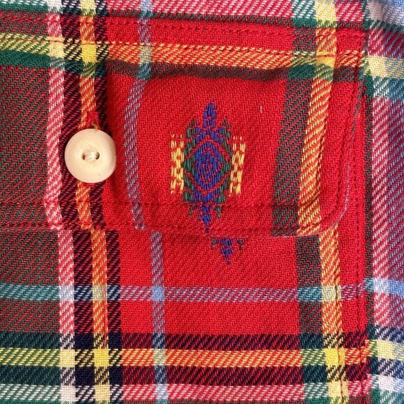 Polo Ralph Lauren Aztec Southwestern Button Up Shirt Men's XS Travis Scott Red - Picture 3 of 11